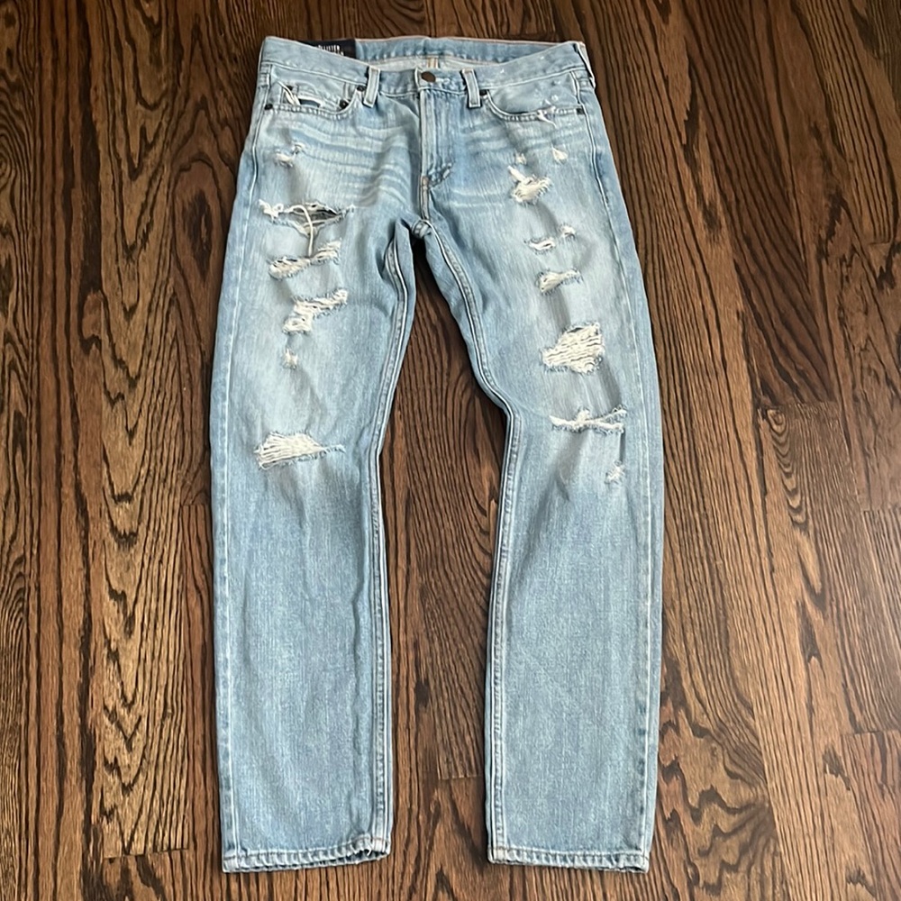 Hollister Vtg 31x30 31 light denim skinny distressed jeans
